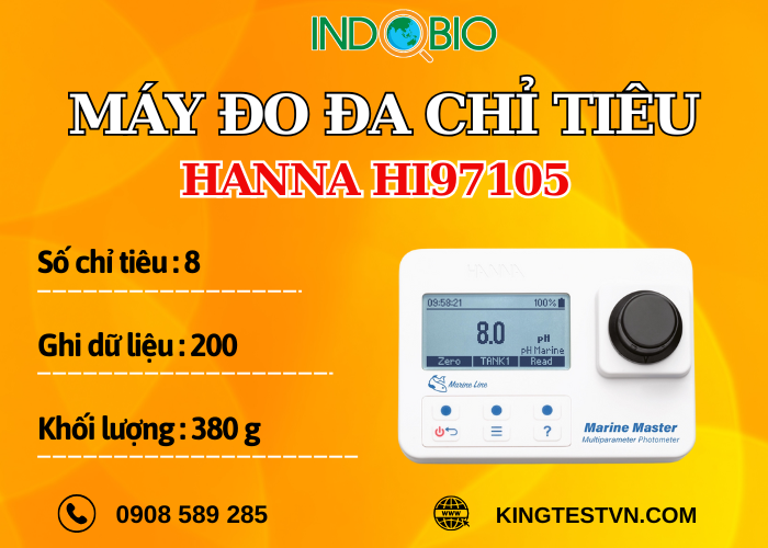 Máy đo đa chỉ tiêu nước Hanna HI97105
